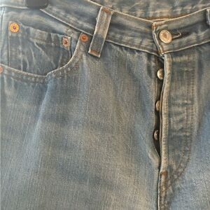 Vintage Levi 501s in pristine condition.